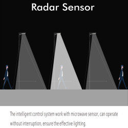 Farola LED 60W SOLAR ECO EPISTAR con Sensor de Movimiento