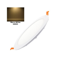 Placa Slim LED Circular 20W 1800Lm - Aluminio IP40