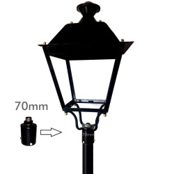 Soporte de acoplamiento para columna farola LED - 70mm