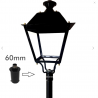 Soporte de acoplamiento para columna farola LED - 60mm