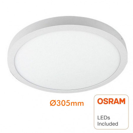 Plafón LED circular superficie 30W - OSRAM CHIP DURIS E 2835