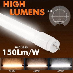 Tubo LED 13W Cristal 90cm 300º - ALTA LUMINOSIDAD - OSRAM CHIP