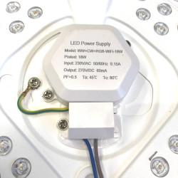 Plafón LED 18W WiFi SMART RGB+CCT - Regulable