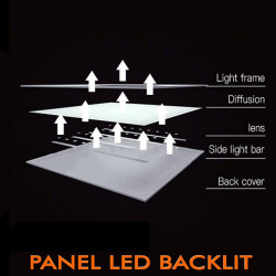 PACK 10 Panel LED 60x60 48W - OSRAM CHIP DURIS E 2835